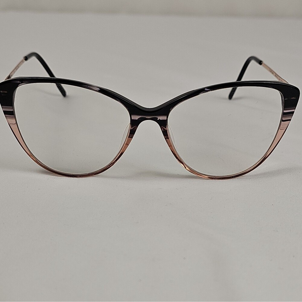 Moleskine MO1119-U 04 Womens Cat Eye Eyeglasses Black Pink 52-15-145 FRAMES ONLY